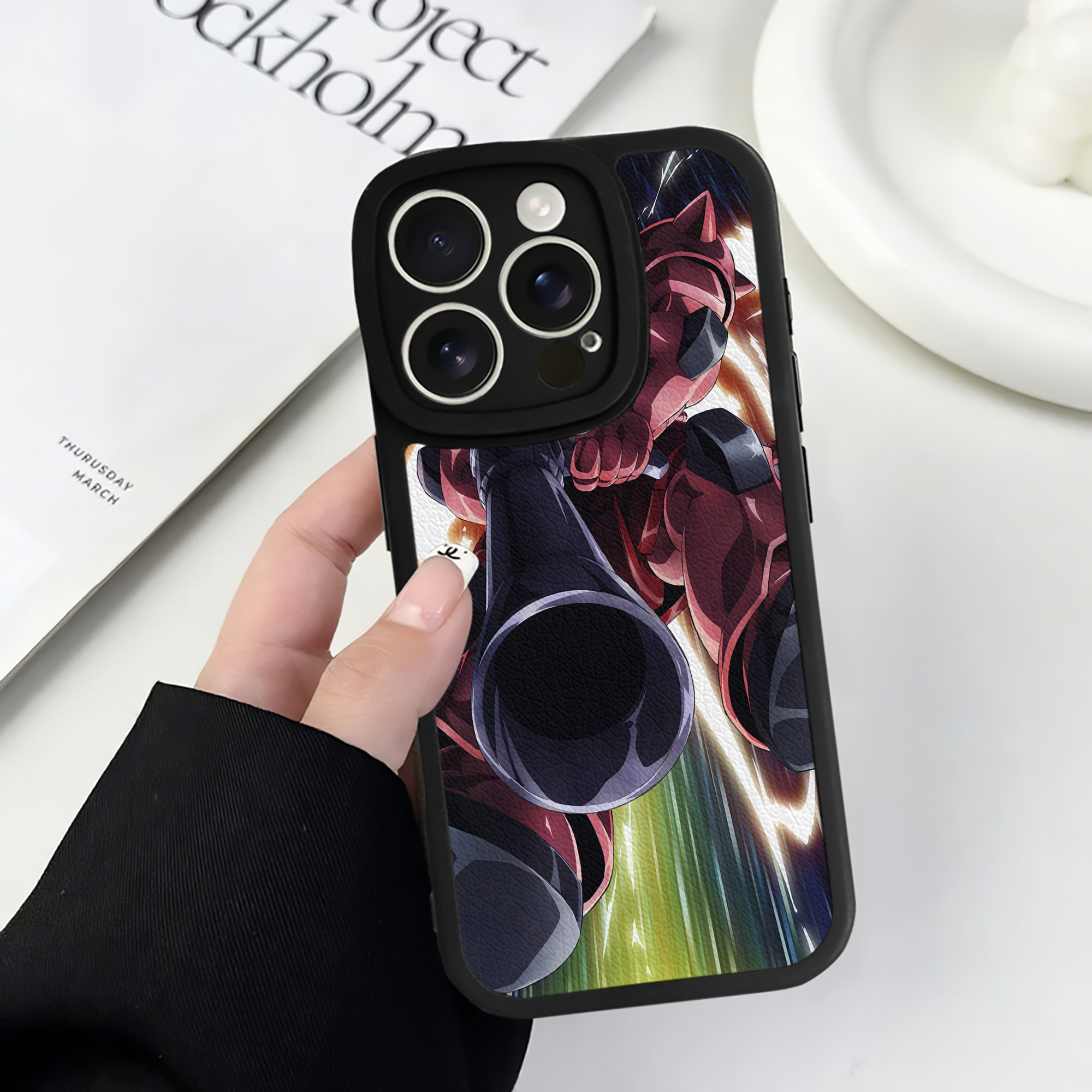 （画像用） 機動戦士ガンダム Mobile Suit Gundam 【iPhone 16シリーズ対応】シリコンスマホケース（レザー調） 材質：シリコン